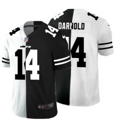 New York Jets 14 Sam Darnold Men Black V White Peace Split Nike Vapor Untouchable Limited NFL Jersey New York Jets 14 Sam Darnold Men Black V White Peace Split Nike Vapor Untouchable Limited NFL Jersey