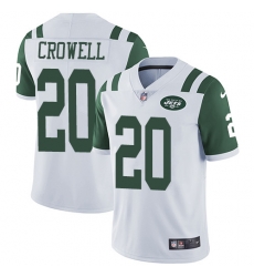 Nike Jets #20 Isaiah Crowell White Men Stitched NFL Vapor Untouchable Limited Jersey Nike Jets #20 Isaiah Crowell White Men Stitched NFL Vapor Untouchable Limited Jersey