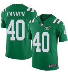 Nike Jets 40 Trenton Cannon Green Color Rush Limited Jersey Nike Jets 40 Trenton Cannon Green Color Rush Limited Jersey