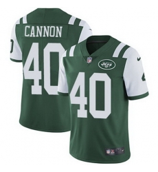 Nike Jets #40 Trenton Cannon Green Team Color Mens Stitched NFL Vapor Untouchable Limited Jersey Nike Jets #40 Trenton Cannon Green Team Color Mens Stitched NFL Vapor Untouchable Limited Jersey