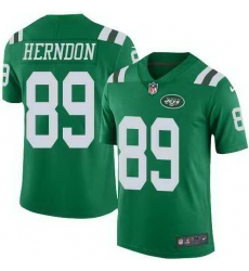 Nike Jets 89 Chris Herndon Green Color Rush Limited Jersey Nike Jets 89 Chris Herndon Green Color Rush Limited Jersey