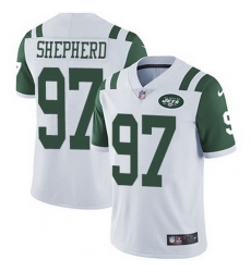 Nike Jets #97 Nathan Shepherd White Mens Stitched NFL Vapor Untouchable Limited Jersey Nike Jets #97 Nathan Shepherd White Mens Stitched NFL Vapor Untouchable Limited Jersey