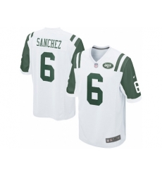 Nike New York Jets 6 Mark Sanchez White Game NFL Jersey Nike New York Jets 6 Mark Sanchez White Game NFL Jersey