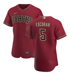 Men Arizona Diamondbacks 5 Eduardo Escobar Men Nike Crimson Flex Base Alternate Team MLB Jersey Men Arizona Diamondbacks 5 Eduardo Escobar Men Nike Crimson Flex Base Alternate Team MLB Jersey