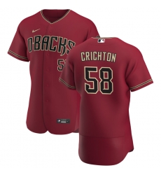 Men Arizona Diamondbacks 58 Stefan Crichton Men Nike Crimson Flex Base Alternate Team MLB Jersey Men Arizona Diamondbacks 58 Stefan Crichton Men Nike Crimson Flex Base Alternate Team MLB Jersey