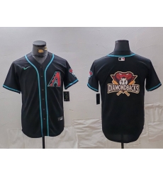 Men Arizona Diamondbacks Black Team Big Logo Cool Base Stitched Baseball Jersey Men Arizona Diamondbacks Black Team Big Logo Cool Base Stitched Baseball Jersey