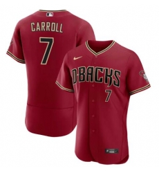 Men Arizona Diamondbacks CORBIN CARROLL #7 Red Flex Base Stitched Baseball Jersey Men Arizona Diamondbacks CORBIN CARROLL #7 Red Flex Base Stitched Baseball Jersey