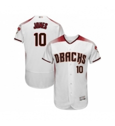 Mens Arizona Diamondbacks 10 Adam Jones White Home Authentic Collection Flex Base Baseball Jersey Mens Arizona Diamondbacks 10 Adam Jones White Home Authentic Collection Flex Base Baseball Jersey