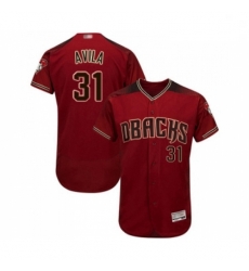 Mens Arizona Diamondbacks 31 Alex Avila Red Alternate Authentic Collection Flex Base Baseball Jersey Mens Arizona Diamondbacks 31 Alex Avila Red Alternate Authentic Collection Flex Base Baseball Jersey