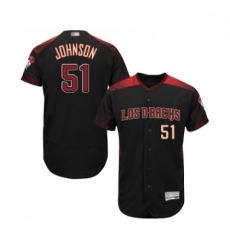 Mens Arizona Diamondbacks 51 Randy Johnson Black Alternate Authentic Collection Flex Base Baseball Jersey Mens Arizona Diamondbacks 51 Randy Johnson Black Alternate Authentic Collection Flex Base Baseball Jersey