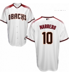 Mens Majestic Arizona Diamondbacks 10 Deven Marrero Replica White Home Cool Base MLB Jersey Mens Majestic Arizona Diamondbacks 10 Deven Marrero Replica White Home Cool Base MLB Jersey