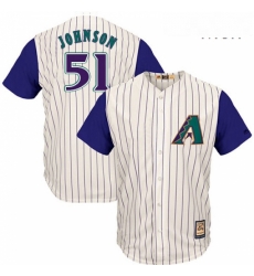 Mens Majestic Arizona Diamondbacks 51 Randy Johnson Authentic Cream Cooperstown Throwback MLB Jersey Mens Majestic Arizona Diamondbacks 51 Randy Johnson Authentic Cream Cooperstown Throwback MLB Jersey