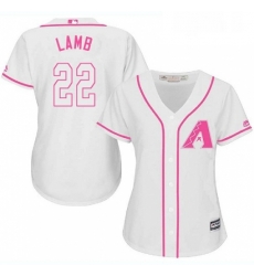 Womens Majestic Arizona Diamondbacks 22 Jake Lamb Authentic White Fashion MLB Jersey Womens Majestic Arizona Diamondbacks 22 Jake Lamb Authentic White Fashion MLB Jersey