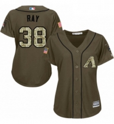 Womens Majestic Arizona Diamondbacks 38 Robbie Ray Authentic Green Salute to Service MLB Jersey Womens Majestic Arizona Diamondbacks 38 Robbie Ray Authentic Green Salute to Service MLB Jersey