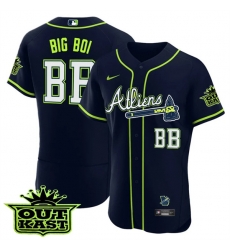 MEN 27S ATLANTA BRAVES ATLIENS BB Big Boi FLEX BASE JERSEY ALL STITCHED MEN 27S ATLANTA BRAVES ATLIENS BB Big Boi FLEX BASE JERSEY ALL STITCHED