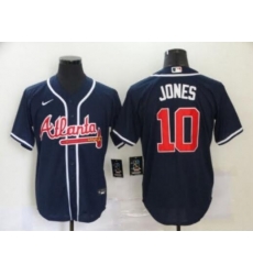 MLB Braves 10 Chipper Jones Navy Cool Base Men Jersey MLB Braves 10 Chipper Jones Navy Cool Base Men Jersey