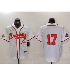 Men Atlanta Braves 17 Andy Messersmith WhiteGold World Series Champions Cool Base Stitched Baseball Jersey 465 Men Atlanta Braves 17 Andy Messersmith WhiteGold World Series Champions Cool Base Stitched Baseball Jersey 465
