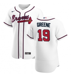 Men Atlanta Braves 19 Shane Greene Men Nike White Home 2020 Flex Base Player MLB Jersey Men Atlanta Braves 19 Shane Greene Men Nike White Home 2020 Flex Base Player MLB Jersey