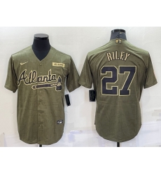 Men Atlanta Braves 27 Austin Riley Camo Salute To Service Cool Base Stitched Jersey Men Atlanta Braves 27 Austin Riley Camo Salute To Service Cool Base Stitched Jersey
