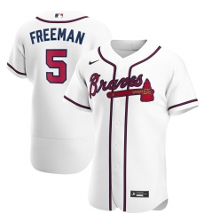 Men Atlanta Braves 5 Freddie Freeman Men Nike White Home 2020 Flex Base Player MLB Jersey Men Atlanta Braves 5 Freddie Freeman Men Nike White Home 2020 Flex Base Player MLB Jersey