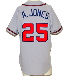 Men Nike Atlanta Braves 25 Andruw Jones White Gray Base Stitched Jersey Men Nike Atlanta Braves 25 Andruw Jones White Gray Base Stitched Jersey
