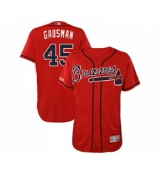 Mens Atlanta Braves 45 Kevin Gausman Red Alternate Flex Base Authentic Collection Baseball Jersey Mens Atlanta Braves 45 Kevin Gausman Red Alternate Flex Base Authentic Collection Baseball Jersey