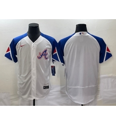 Men's Atlanta Braves Blank White 2023 City Connect Flex Base Stitched Baseball Jersey Men's Atlanta Braves Blank White 2023 City Connect Flex Base Stitched Baseball Jersey