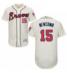 Mens Majestic Atlanta Braves 15 Sean Newcomb Cream Alternate Flex Base Authentic Collection MLB Jersey Mens Majestic Atlanta Braves 15 Sean Newcomb Cream Alternate Flex Base Authentic Collection MLB Jersey