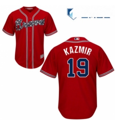 Mens Majestic Atlanta Braves 19 Scott Kazmir Replica Red Alternate Cool Base MLB Jersey Mens Majestic Atlanta Braves 19 Scott Kazmir Replica Red Alternate Cool Base MLB Jersey