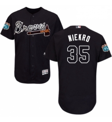 Mens Majestic Atlanta Braves 35 Phil Niekro Navy Blue Alternate Flex Base Authentic Collection MLB Jersey Mens Majestic Atlanta Braves 35 Phil Niekro Navy Blue Alternate Flex Base Authentic Collection MLB Jersey