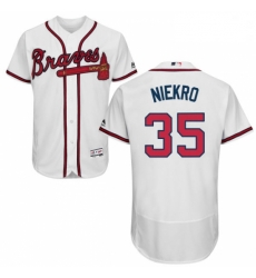 Mens Majestic Atlanta Braves 35 Phil Niekro White Home Flex Base Authentic Collection MLB Jersey Mens Majestic Atlanta Braves 35 Phil Niekro White Home Flex Base Authentic Collection MLB Jersey