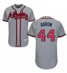 Mens Majestic Atlanta Braves 44 Hank Aaron Grey Road Flex Base Authentic Collection MLB Jersey Mens Majestic Atlanta Braves 44 Hank Aaron Grey Road Flex Base Authentic Collection MLB Jersey