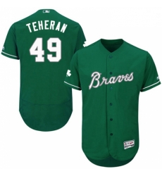 Mens Majestic Atlanta Braves 49 Julio Teheran Green Celtic Flexbase Authentic Collection MLB Jersey Mens Majestic Atlanta Braves 49 Julio Teheran Green Celtic Flexbase Authentic Collection MLB Jersey