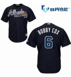 Mens Majestic Atlanta Braves 6 Bobby Cox Replica Blue Alternate Road Cool Base MLB Jersey Mens Majestic Atlanta Braves 6 Bobby Cox Replica Blue Alternate Road Cool Base MLB Jersey