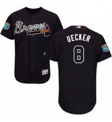 Mens Majestic Atlanta Braves 8 Bob Uecker Navy Blue Alternate Flex Base Authentic Collection MLB Jersey Mens Majestic Atlanta Braves 8 Bob Uecker Navy Blue Alternate Flex Base Authentic Collection MLB Jersey