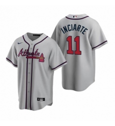Mens Nike Atlanta Braves 11 Ender Inciarter Gray Alternate Stitched Baseball Jersey Mens Nike Atlanta Braves 11 Ender Inciarter Gray Alternate Stitched Baseball Jersey