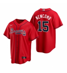 Mens Nike Atlanta Braves 15 Sean Newcomb Red Alternate Stitched Baseball Jersey Mens Nike Atlanta Braves 15 Sean Newcomb Red Alternate Stitched Baseball Jersey