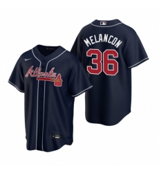Mens Nike Atlanta Braves 36 Mark Melancon Navy Alternate Stitched Baseball Jersey Mens Nike Atlanta Braves 36 Mark Melancon Navy Alternate Stitched Baseball Jersey