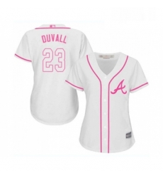 Womens Atlanta Braves 23 Adam Duvall Replica White Fashion Cool Base Baseball Jersey Womens Atlanta Braves 23 Adam Duvall Replica White Fashion Cool Base Baseball Jersey