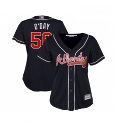 Womens Atlanta Braves 56 Darren O Day Replica Blue Alternate Road Cool Base Baseball Jersey Womens Atlanta Braves 56 Darren O Day Replica Blue Alternate Road Cool Base Baseball Jersey