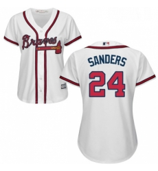 Womens Majestic Atlanta Braves 24 Deion Sanders Replica White Home Cool Base MLB Jersey Womens Majestic Atlanta Braves 24 Deion Sanders Replica White Home Cool Base MLB Jersey