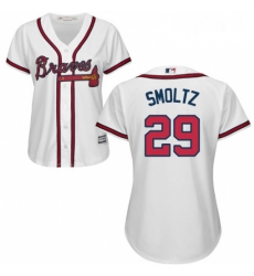 Womens Majestic Atlanta Braves 29 John Smoltz Replica White Home Cool Base MLB Jersey Womens Majestic Atlanta Braves 29 John Smoltz Replica White Home Cool Base MLB Jersey