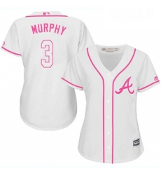 Womens Majestic Atlanta Braves 3 Dale Murphy Replica White Fashion Cool Base MLB Jersey Womens Majestic Atlanta Braves 3 Dale Murphy Replica White Fashion Cool Base MLB Jersey