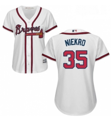 Womens Majestic Atlanta Braves 35 Phil Niekro Authentic White Home Cool Base MLB Jersey Womens Majestic Atlanta Braves 35 Phil Niekro Authentic White Home Cool Base MLB Jersey