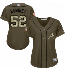 Womens Majestic Atlanta Braves 52 Jose Ramirez Replica Green Salute to Service MLB Jersey Womens Majestic Atlanta Braves 52 Jose Ramirez Replica Green Salute to Service MLB Jersey