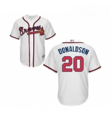 Youth Atlanta Braves 20 Josh Donaldson Replica White Home Cool Base Baseball Jersey Youth Atlanta Braves 20 Josh Donaldson Replica White Home Cool Base Baseball Jersey