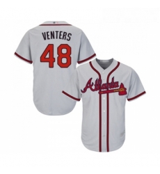 Youth Atlanta Braves 48 Jonny Venters Replica Grey Road Cool Base Baseball Jersey Youth Atlanta Braves 48 Jonny Venters Replica Grey Road Cool Base Baseball Jersey