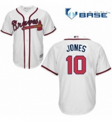 Youth Majestic Atlanta Braves 10 Chipper Jones Replica White Home Cool Base MLB Jersey Youth Majestic Atlanta Braves 10 Chipper Jones Replica White Home Cool Base MLB Jersey