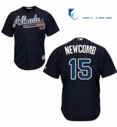 Youth Majestic Atlanta Braves 15 Sean Newcomb Authentic Blue Alternate Road Cool Base MLB Jersey Youth Majestic Atlanta Braves 15 Sean Newcomb Authentic Blue Alternate Road Cool Base MLB Jersey