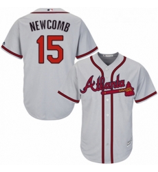 Youth Majestic Atlanta Braves 15 Sean Newcomb Authentic Grey Road Cool Base MLB Jersey Youth Majestic Atlanta Braves 15 Sean Newcomb Authentic Grey Road Cool Base MLB Jersey